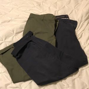 Two pair of Gap Khakis